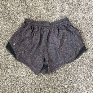 Gray Lululemon hotty hot shorts